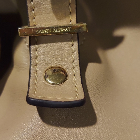 Ysl calfskin medium Y Cabas Taupe bag - Picture 14 of 15